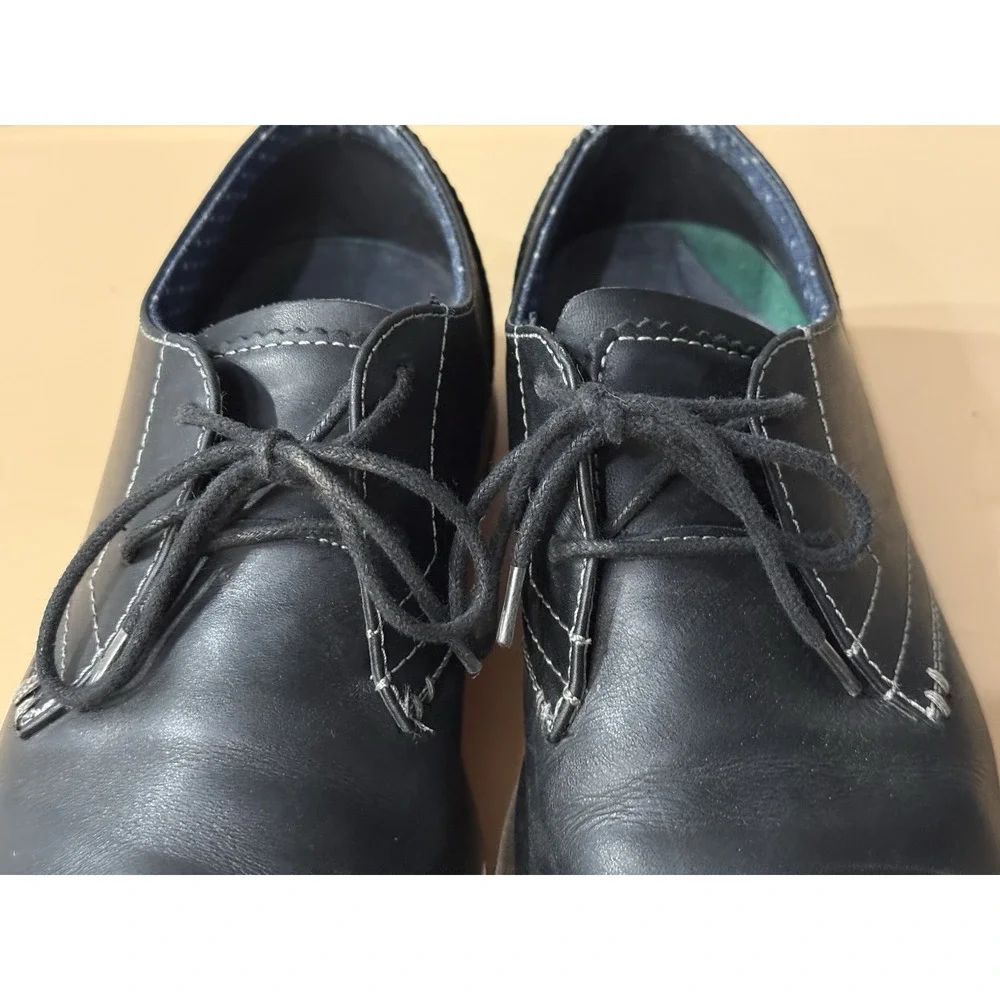 Penguin Dress Shoes Mens Size‎ 8.5 Casual Oxford Black Leather Lace Up Low